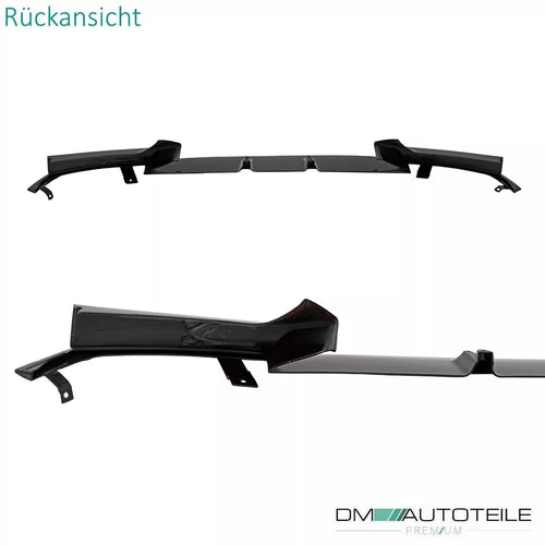 Spoiler anteriore Nero Lucido per BMW F22 F23 M Sport