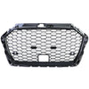 Griglia radiatore sportiva a nido d'ape nera lucida per Audi A3 8V 16-20 + ACC