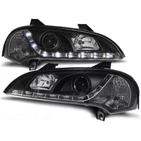 Fari LED luce diurna per Opel Tigra A 1994-2000 in Nero