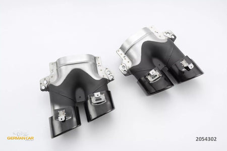 Diffusore + Terminali di Scarico (NERO) per Mercedes W205 S205 – vista 2