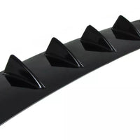 Diffusore Posteriore Universale per Paraurti Posteriore + 7 Finlandesi Nero