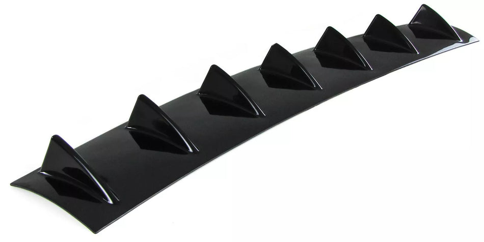 Diffusore Posteriore Universale per Paraurti Posteriore + 7 Finlandesi Nero