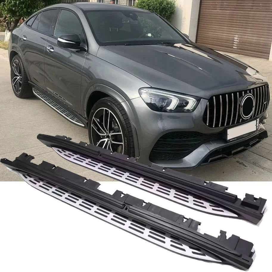 Pedane in alluminio con bottoni antiscivolo - Side Steps per Mercedes C167