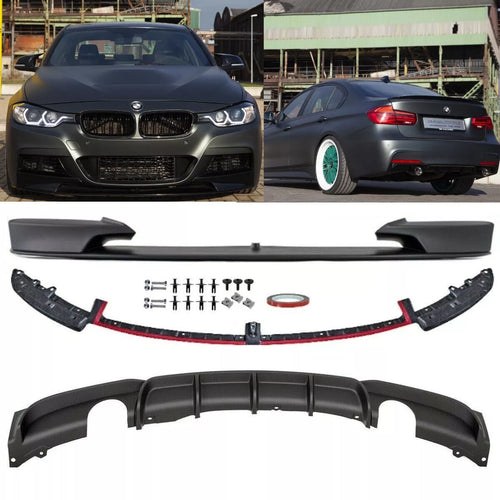 SET 335i spoiler anteriore + diffusore per BMW F30 F31 M