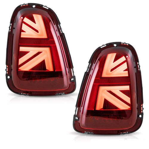 Luci posteriori Union Jack LED Lightbar rosse per Mini Cooper R56 R57 R58 R59