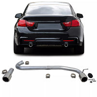 Terminale scarico duplex 440 look conversione, per BMW F32 F33 F36 425 428 430