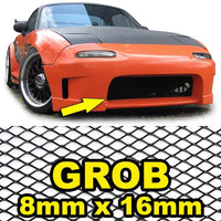 Griglia in alluminio griglia da corsa a nido d'ape 100 x 40 cm 8 x 16 mm nera