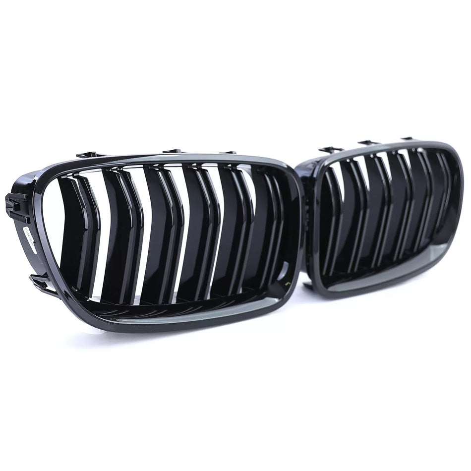 Griglia Sport doppia barra prestazioni lucida, per BMW Serie 5 F10 F11 10-17