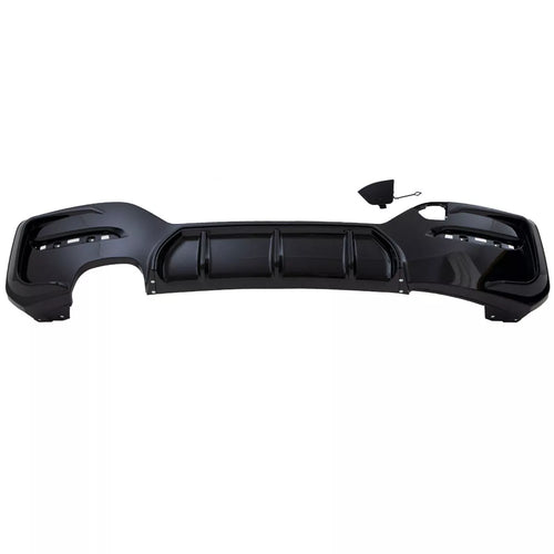 Diffusore Nero Lucido 2 tubi sinistro per BMW Serie 1 F20 F21 LCI