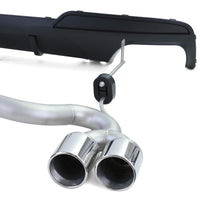 Diffusore posteriore opaco + terminale duplex, per BMW F10 F11 520 525 528 530