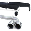 Diffusore posteriore opaco + terminale duplex, per BMW F10 F11 520 525 528 530