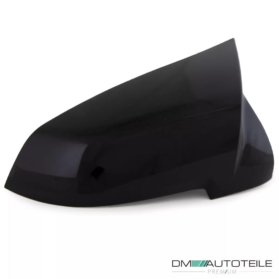 SET TAPPI SPECCHIETTI Nero Lucido per BMW Serie 5 F10 F11 F07 F18 F06 F12 F13