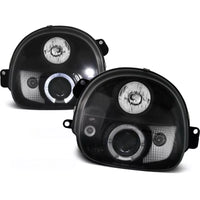 Fari Angel Eyes LED Nero per Renault Twingo 1993 al 1998