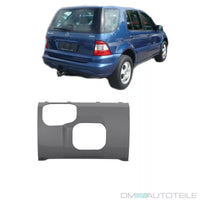 Paraurti Mercedes ML W163 Copertura Posteriore Centrale Primer per Gancio 01-05