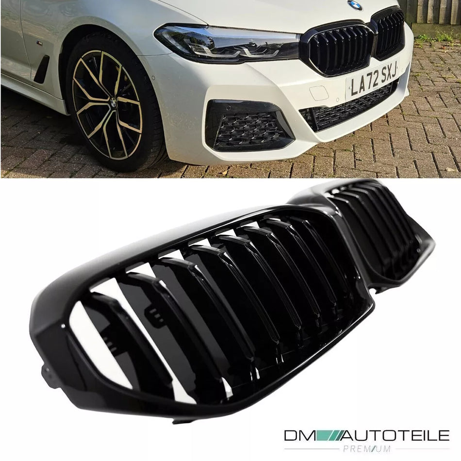Griglia nera per BMW G30 G31 LCI senza fotocamera