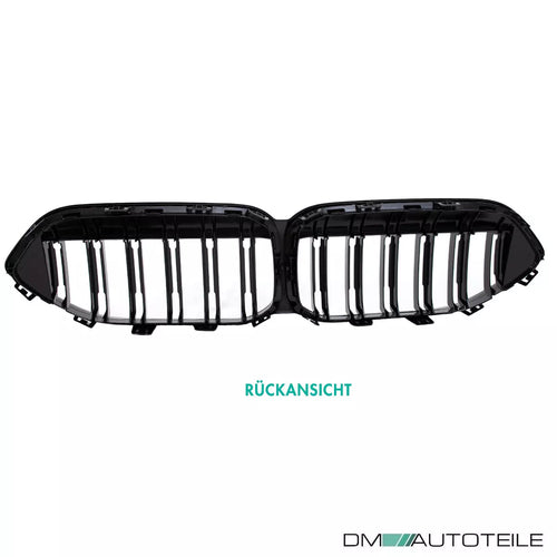 Set doppia barra griglia Nero Lucido per BMW Serie 2 F44 Grand Coupe