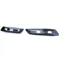 Frecce laterali LED vetro trasparente nero fumo, per BMW Serie 5 F10 F11 10-13