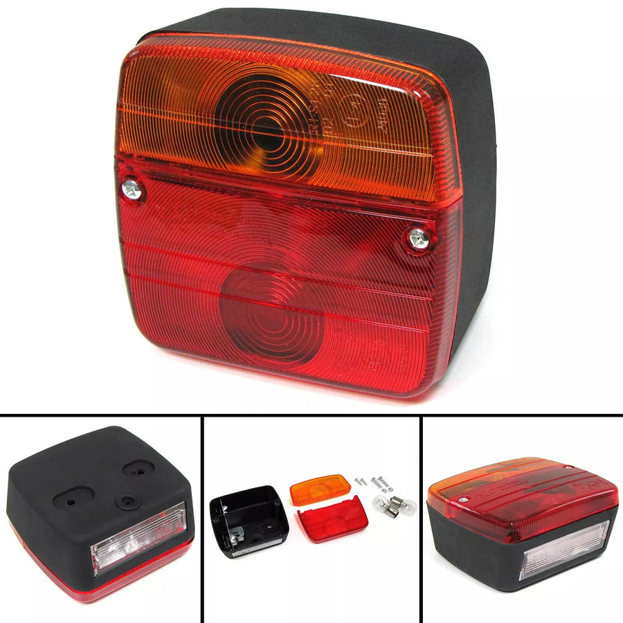 Fanale posteriore illuminazione rimorchio roulotte + certificazione elettrica