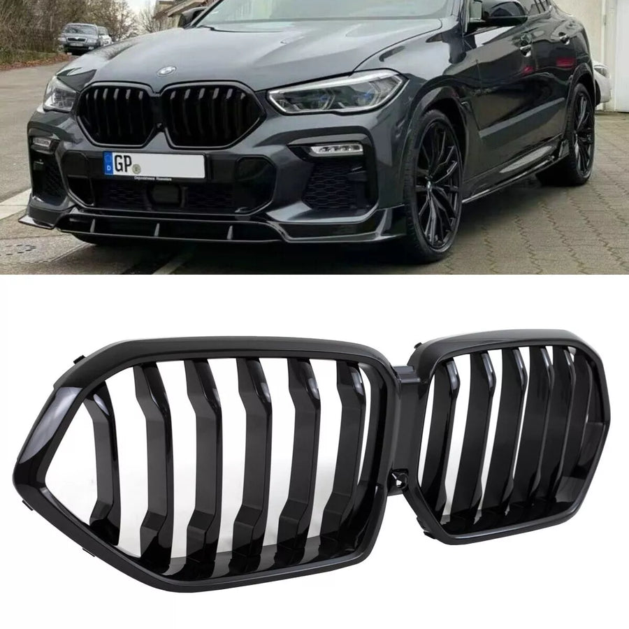 Griglia nera lucida + fotocamera per BMW X6 G06