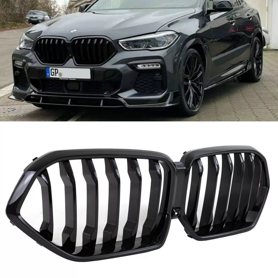 Griglia nera lucida + fotocamera per BMW X6 G06