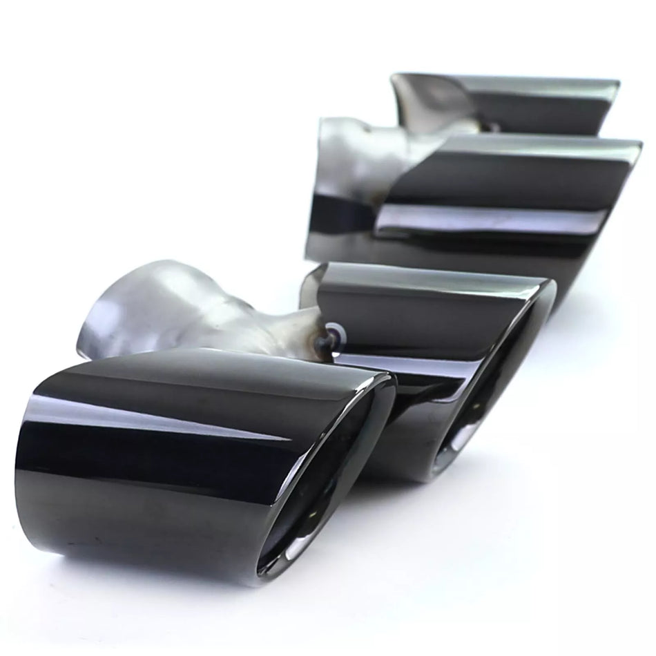 terminali doppio nero adatti, per Porsche 911 991.2 15-19 3.0 370cv