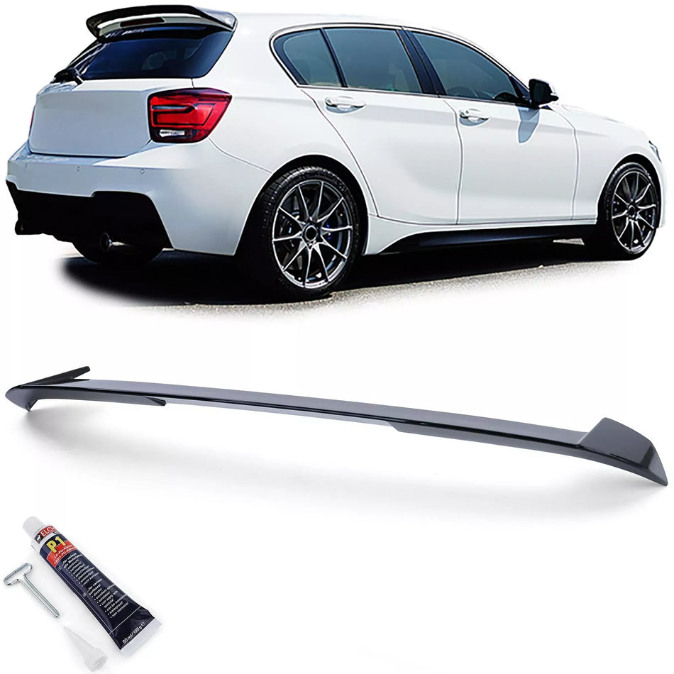 Spoiler posteriore tetto sport Nero per BMW Serie 1 F20 F21 prefacelift 11-15