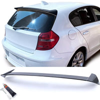 Spoiler tetto spoiler posteriore sport nero lucido per BMW Serie 1 E81 E87 04-12