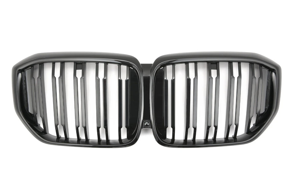 per BMW X5 G05 LCI GRIGLIA RADIATORE DOPPIO PONTE NERO LUCIDO 2023-
