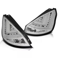 Fanali Posteriori LED Upgrade per Ford Fiesta MK7 2012-2016 in Cromo