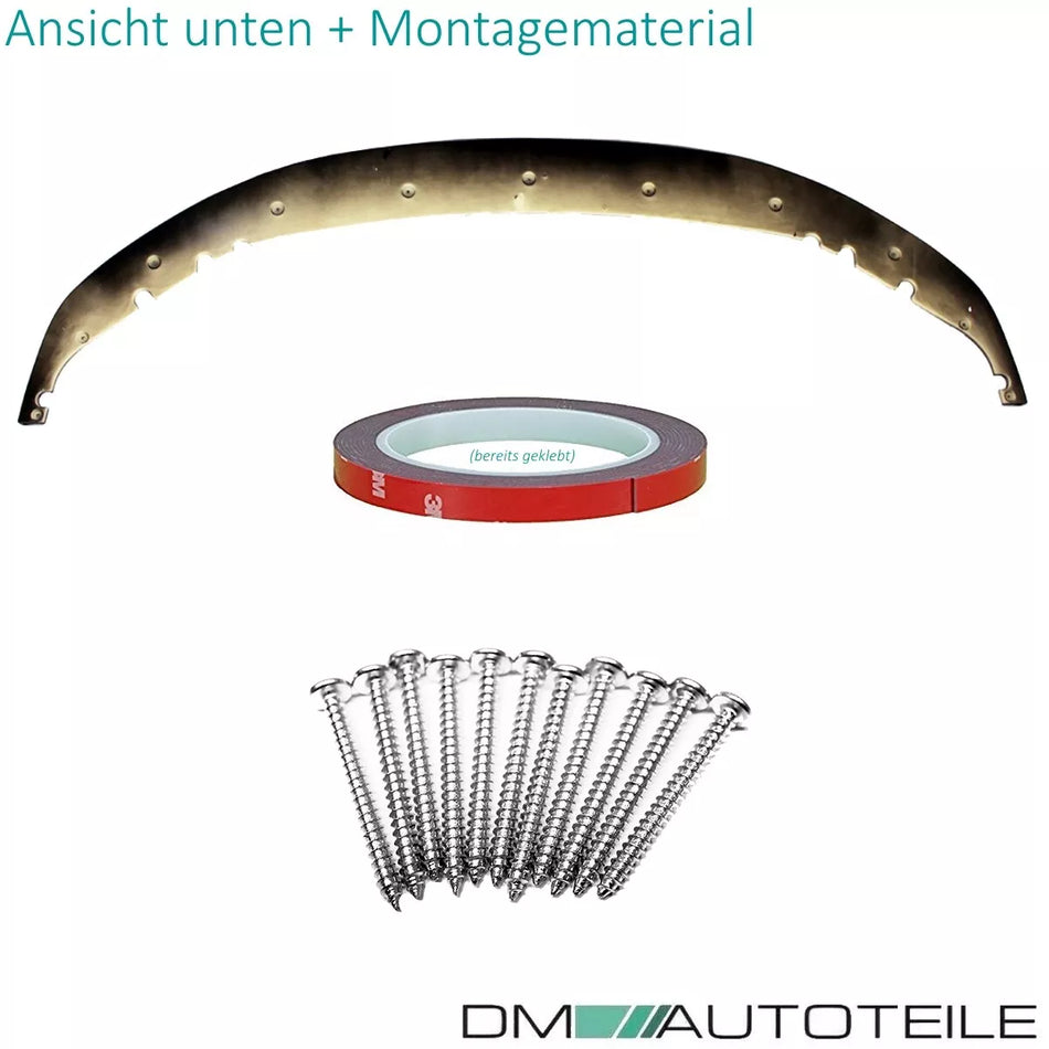 Spoiler anteriore Lippe Nero Lucido per BMW G30 G31 M