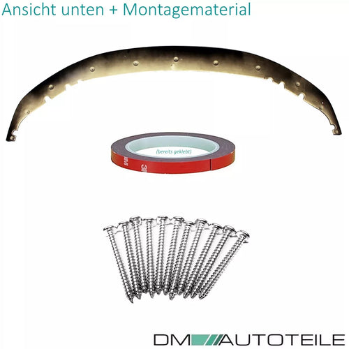 Spoiler anteriore Lippe Nero Lucido per BMW G30 G31 M