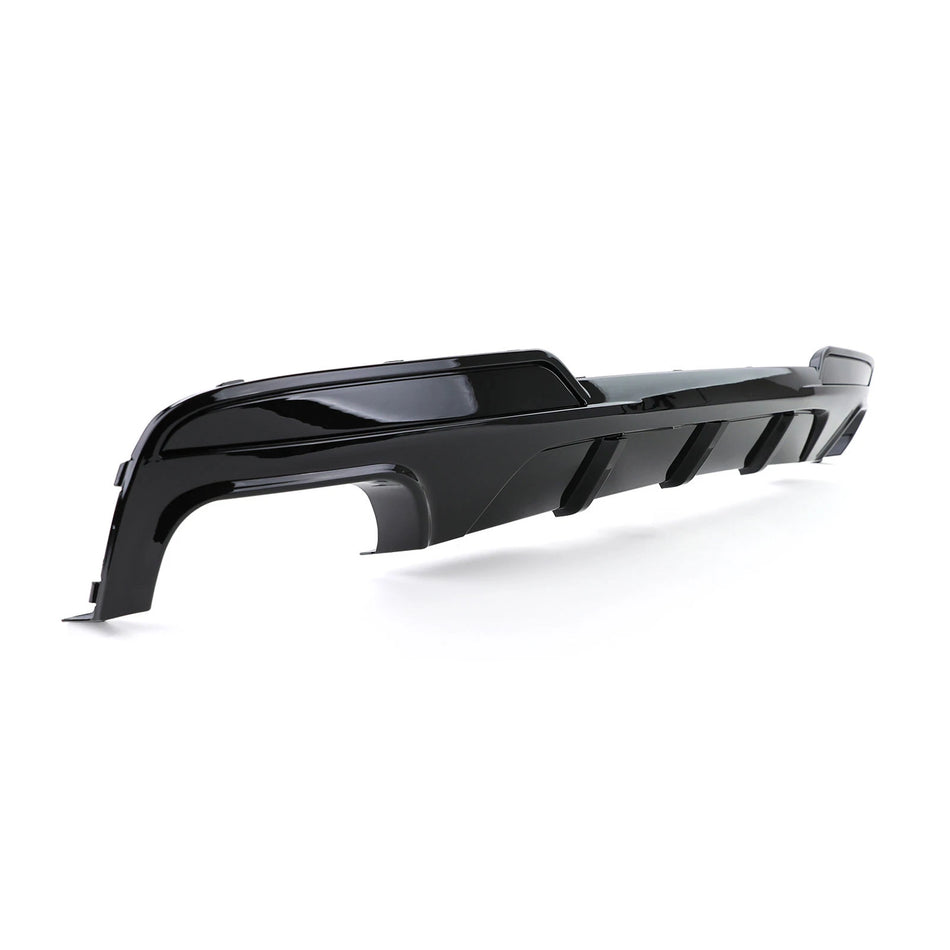 Diffusore posteriore lucido + terminali 4 tubi Performance Look per BMW F10 F11
