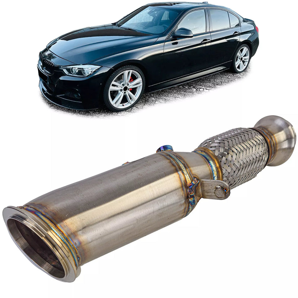 Tubo Scarico downpipe acciaio inox racing BMW Serie 3 F30 F31 N26 320i 328i