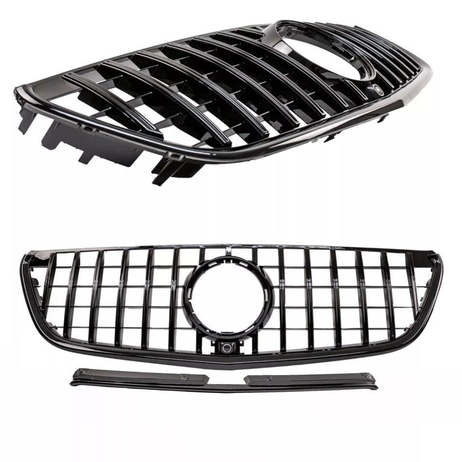 Griglia nera lucida per Mercedes Vito W447 + fotocamera 14-19 Panamericana GT