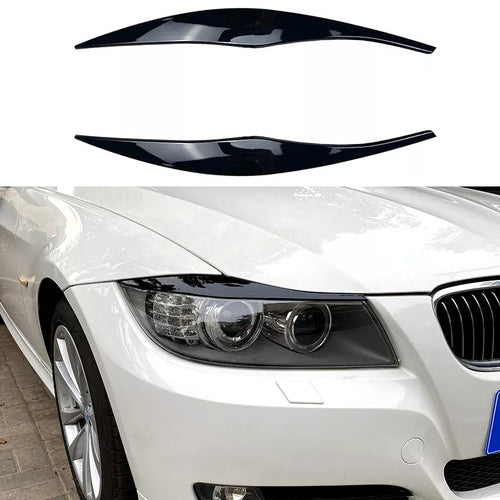 Parafanghi brutto sguardo nero lucido per BMW Serie 3 E90 E91 2005-2012