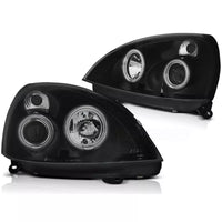 Fari CCFL Angel Eyes per Renault Clio 2 2001-2005 neri