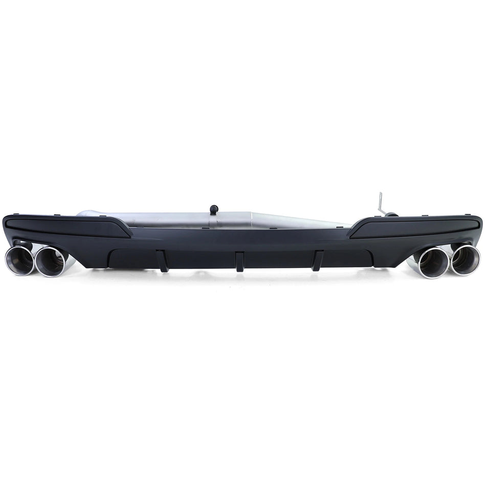 Diffusore posteriore opaco + terminale duplex, per BMW F10 F11 520 525 528 530