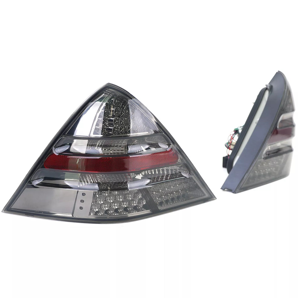 Luci posteriori vetro trasparente LED nero fumo, per Mercedes SLK R170 96-04