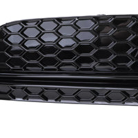 Griglia mascherine paraurti nido d'ape lucida per Audi A6 C7 11-14 senza S-Line