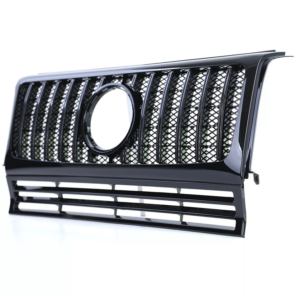 Griglia radiatore sportiva nera lucida adatta, per Mercedes G modello W463 90-18