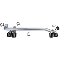 Terminale scarico duplex 4 tubi look conversione per BMW F30 F31 320 325 328 330