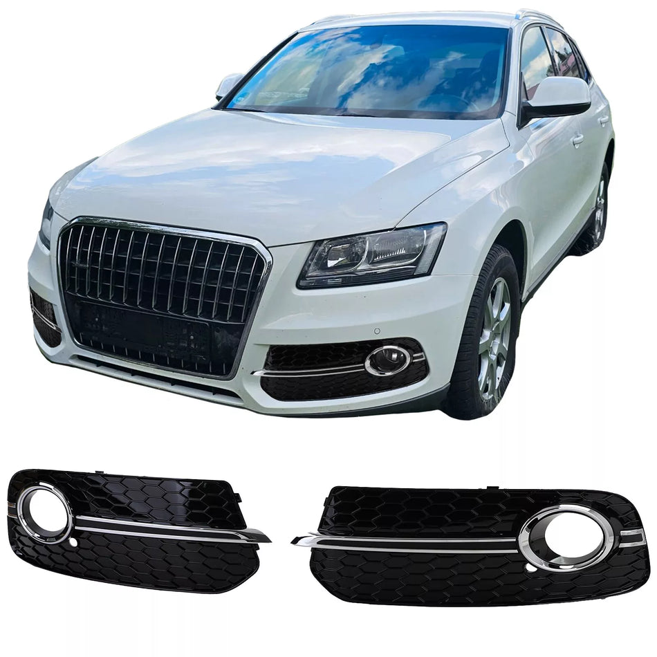 Paraurti Favo Griglia Favo Lucido Cromo per Audi Q5 8R 12-16