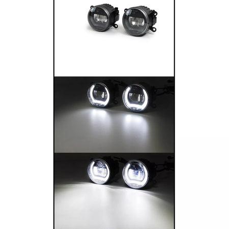 Fendinebbia LED in vetro trasparente con luci diurne per Nissan Navara Note – vista 2