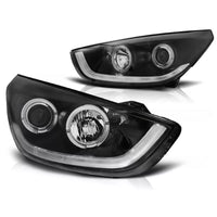 Fari Luce Diurna LED Nero per Hyundai Tucson/IX35 10-13