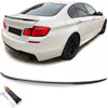 Spoiler posteriore labbro Nero + ABE, per BMW Serie 5 F10 F18 10-16
