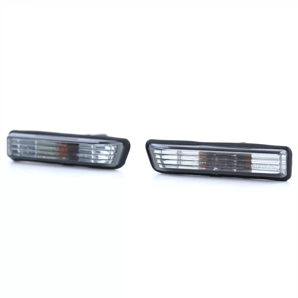 Frecce laterali vetro trasparente nero fumo cristallo per BMW Serie 3 E36 X5 E53
