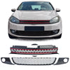 Griglia a nido d'ape senza emblema + griglia paraurti LUCIDA per VW Golf 6 08-13