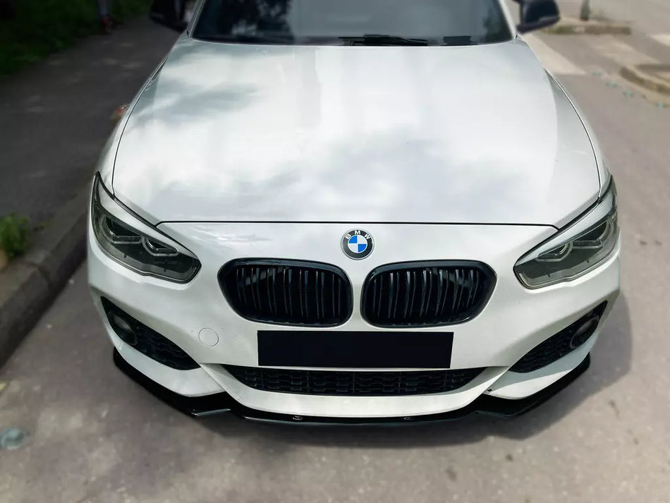 Spoiler anteriore lama Lucido per BMW Serie 1 F20, F21 M LCI 15-19