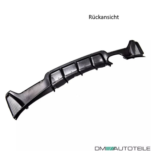 Diffusore posteriore 2 tubi Nero Lucido per BMW F32 F33 F36 M Sport