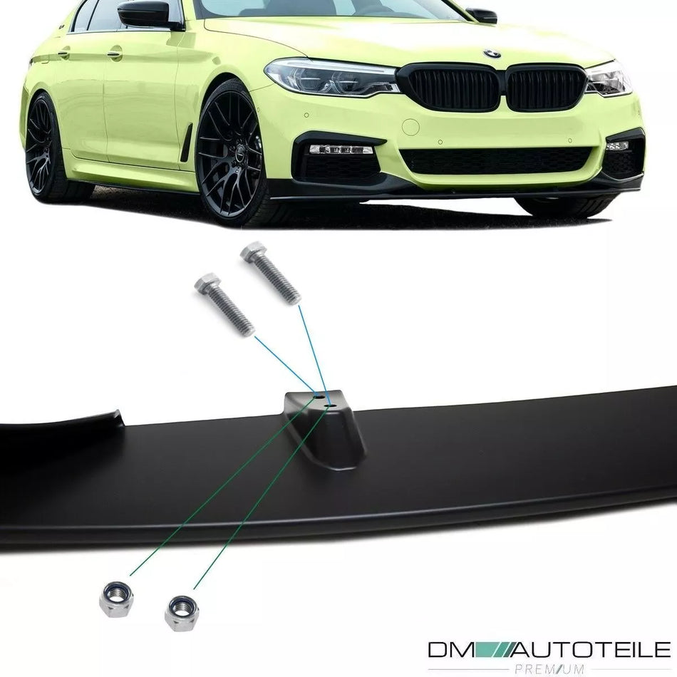 Spoiler anteriore + diffusore Nero per BMW G30 G31 M